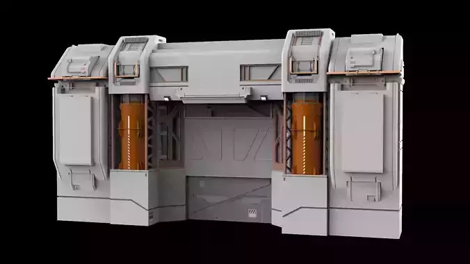 sci-fi Architectural element 12 3D model