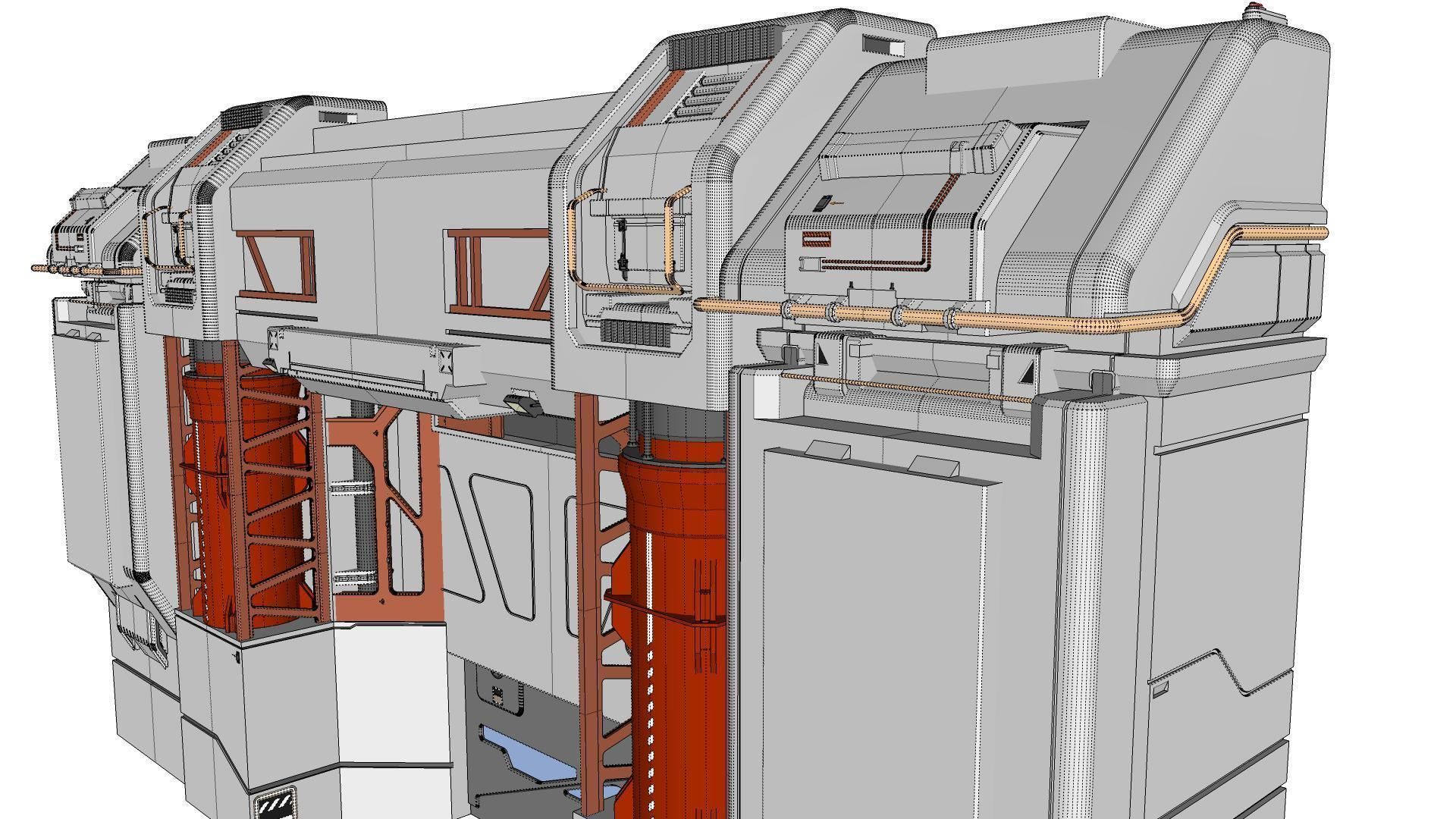 sci-fi Architectural element 12 3D model_23