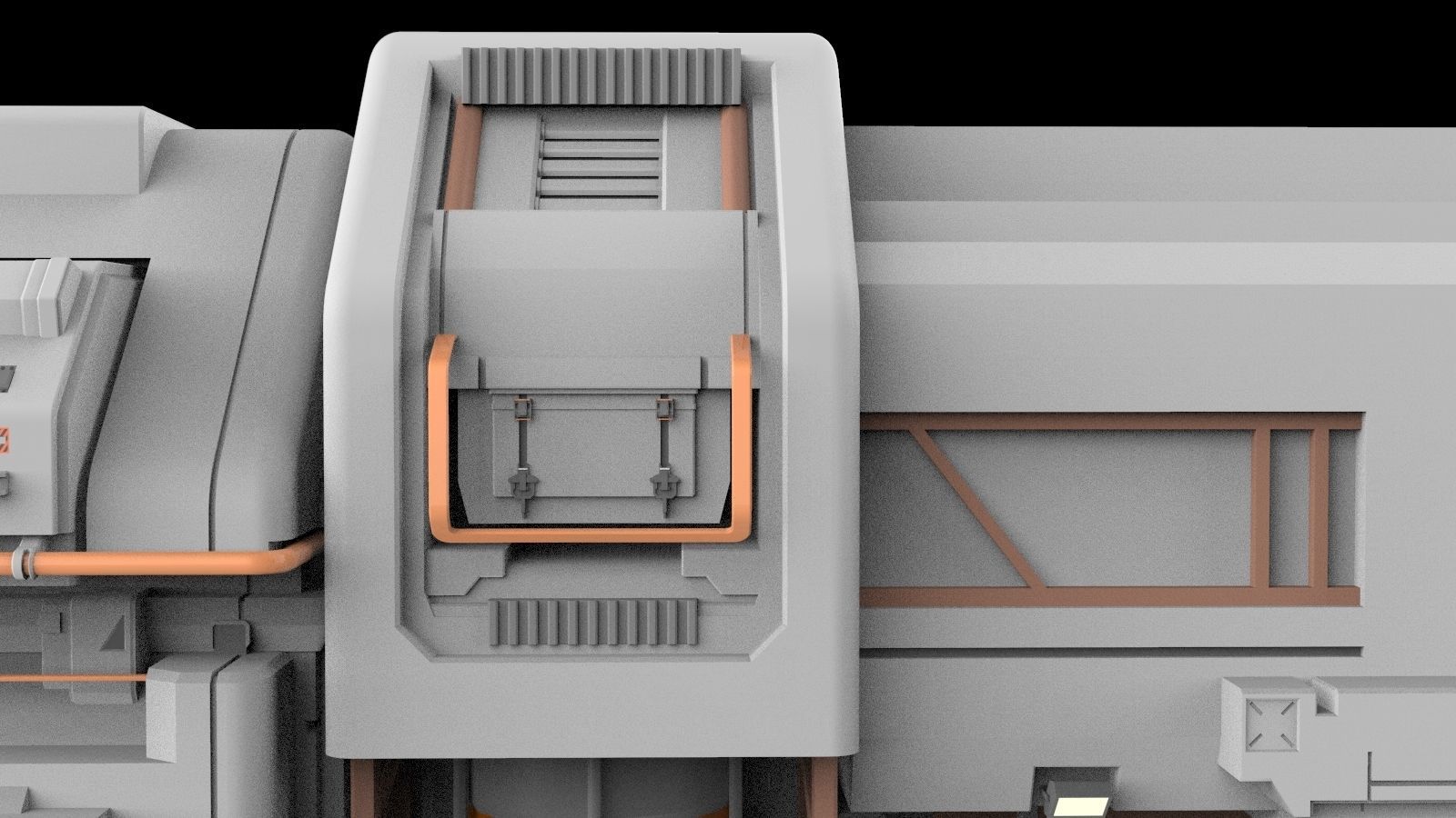 sci-fi Architectural element 12 3D model_15