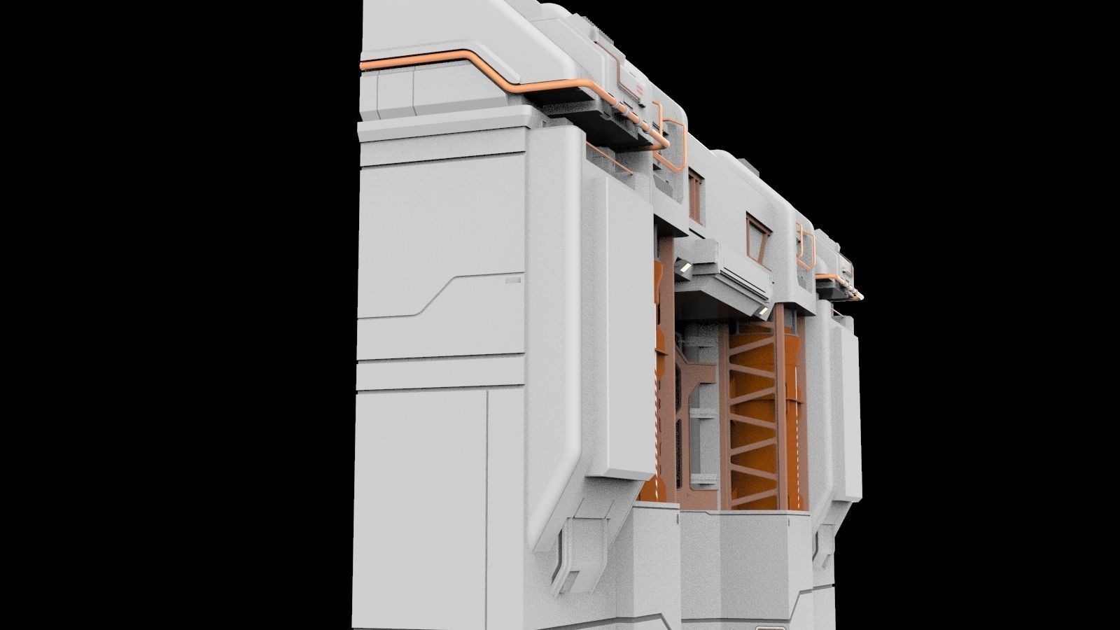 sci-fi Architectural element 12 3D model_13