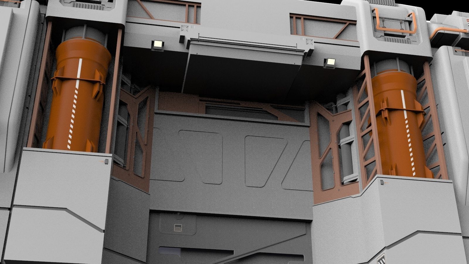 sci-fi Architectural element 12 3D model_11