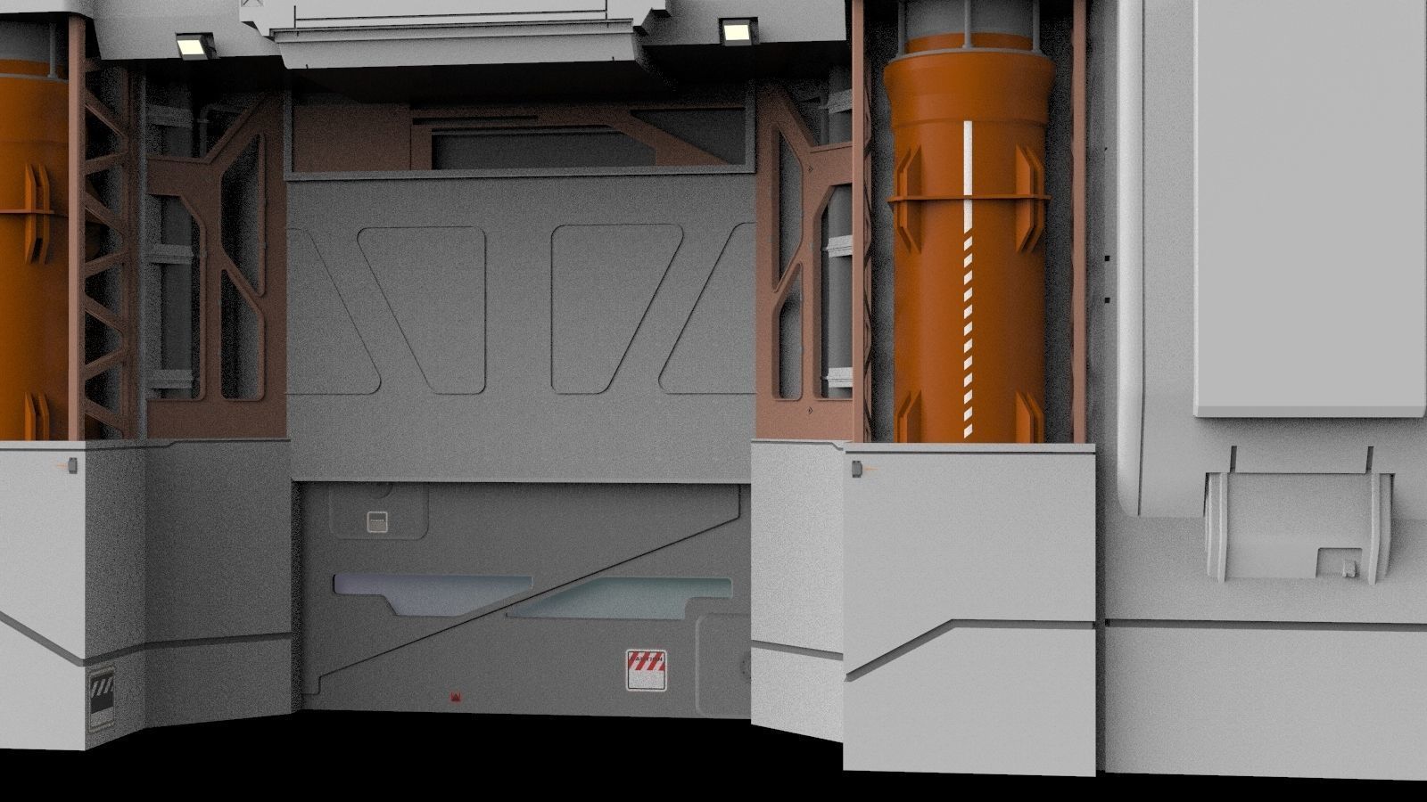 sci-fi Architectural element 12 3D model_9