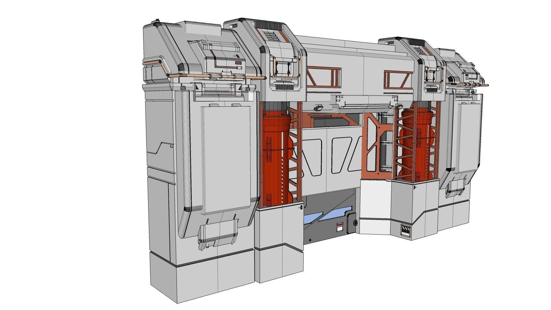 sci-fi Architectural element 12 3D model_20
