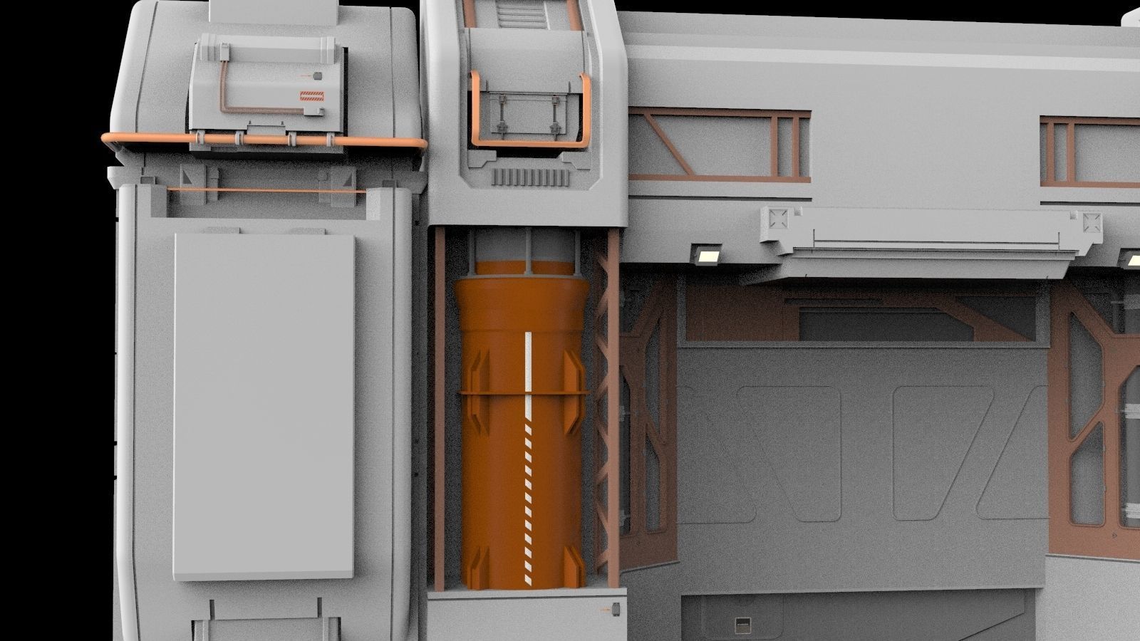 sci-fi Architectural element 12 3D model_12