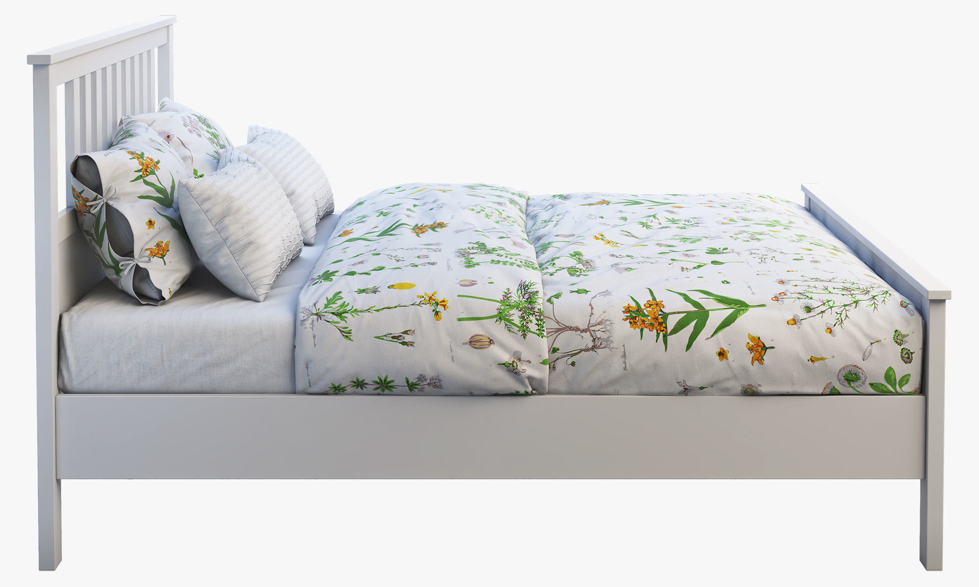 Hemnes bed 4 Ikea 3D model_12