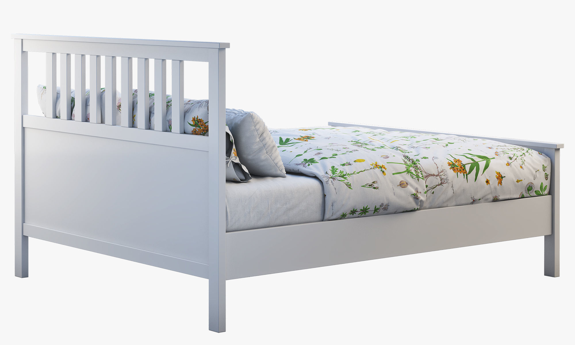 Hemnes bed 4 Ikea 3D model_13