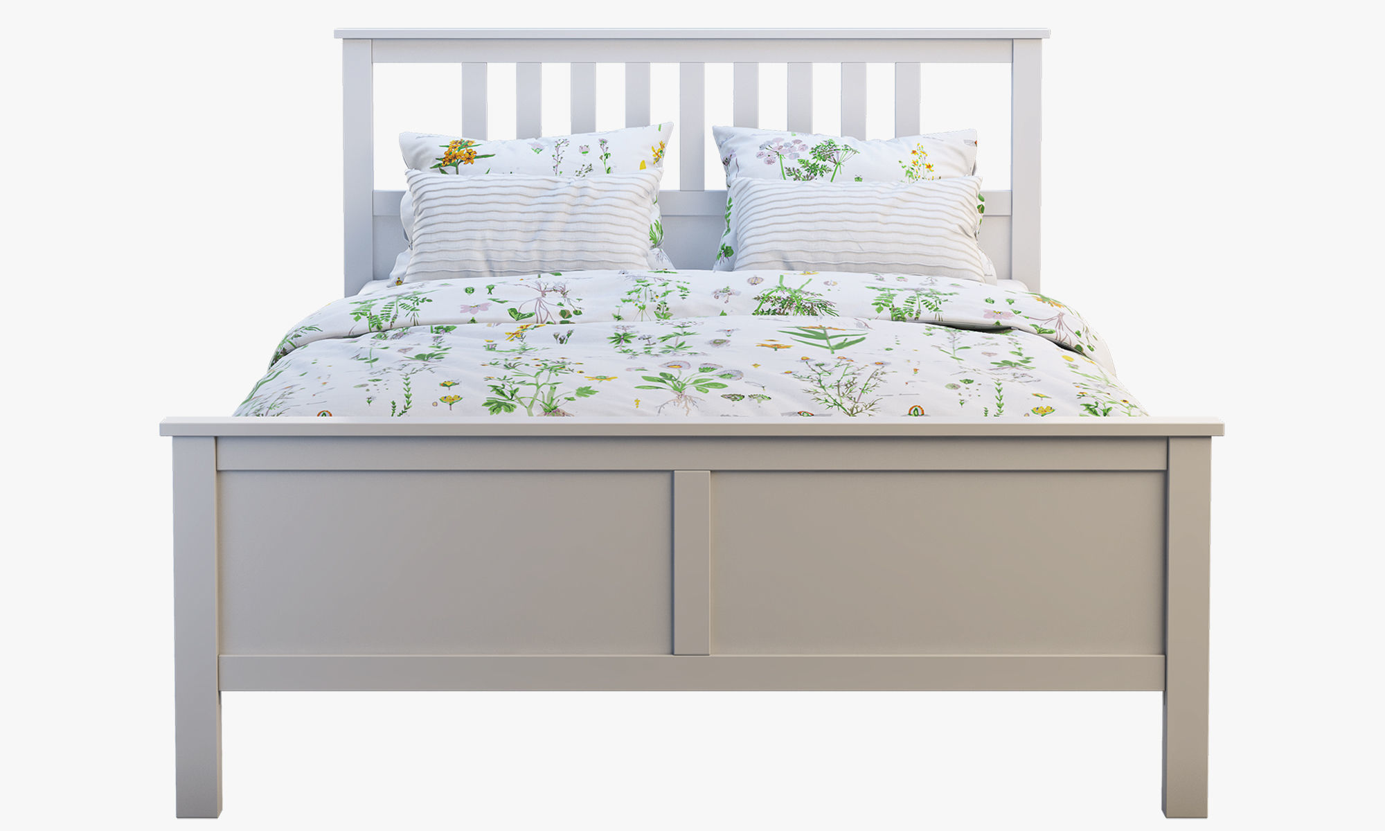 Hemnes bed 4 Ikea 3D model_8