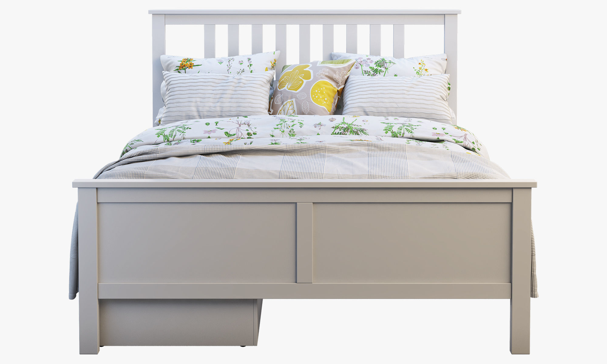 Hemnes bed 4 Ikea 3D model_1