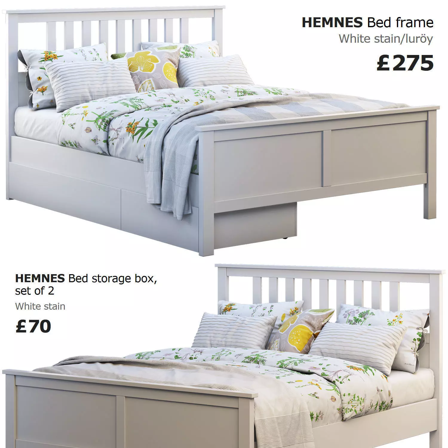 Hemnes bed 4 Ikea 3D model_0