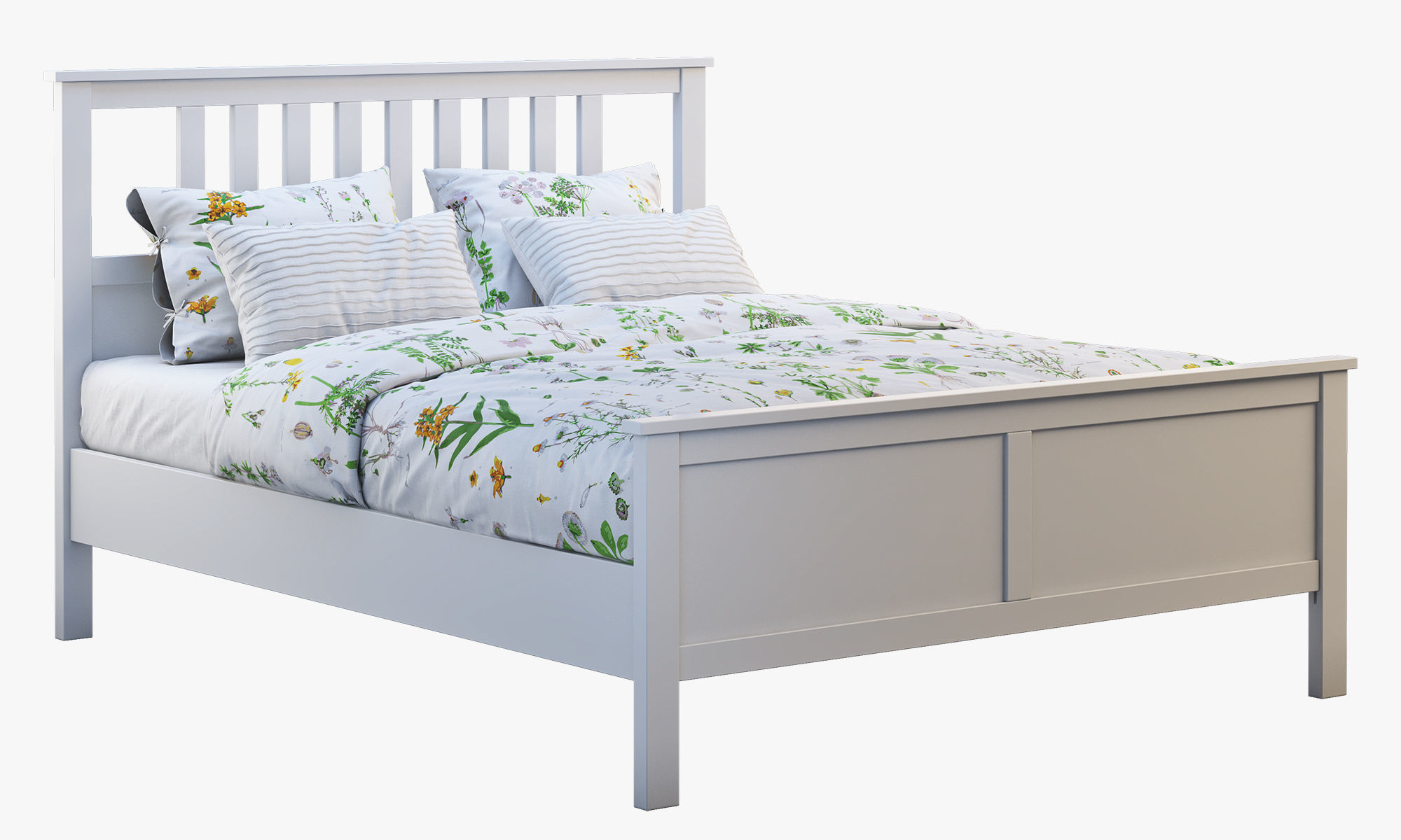 Hemnes bed 4 Ikea 3D model_9