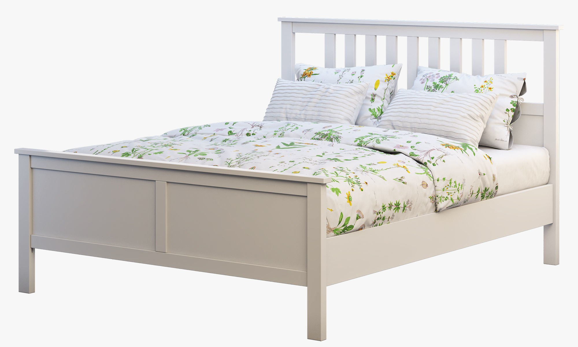 Hemnes bed 4 Ikea 3D model_11