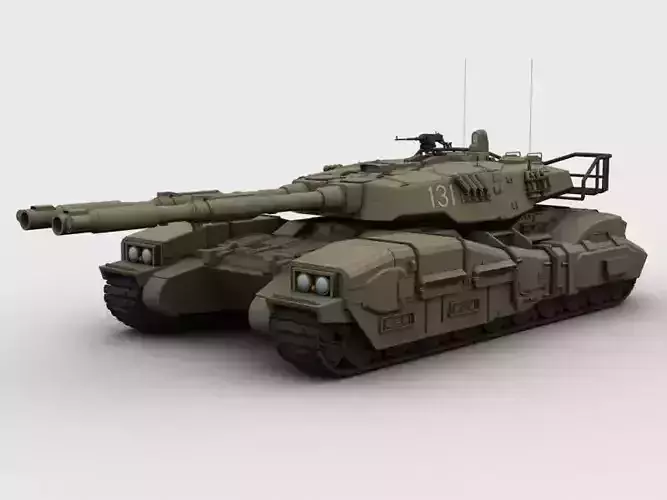 Type 61 main battle tank 3D model