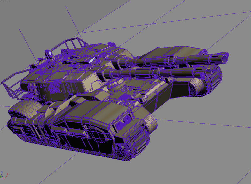 Type 61 main battle tank 3D model_7