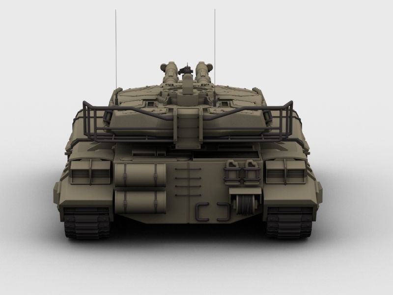 Type 61 main battle tank 3D model_4