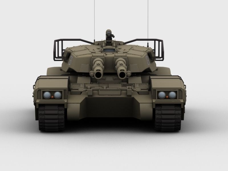 Type 61 main battle tank 3D model_3