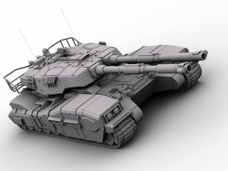 Type 61 main battle tank 3D model_6