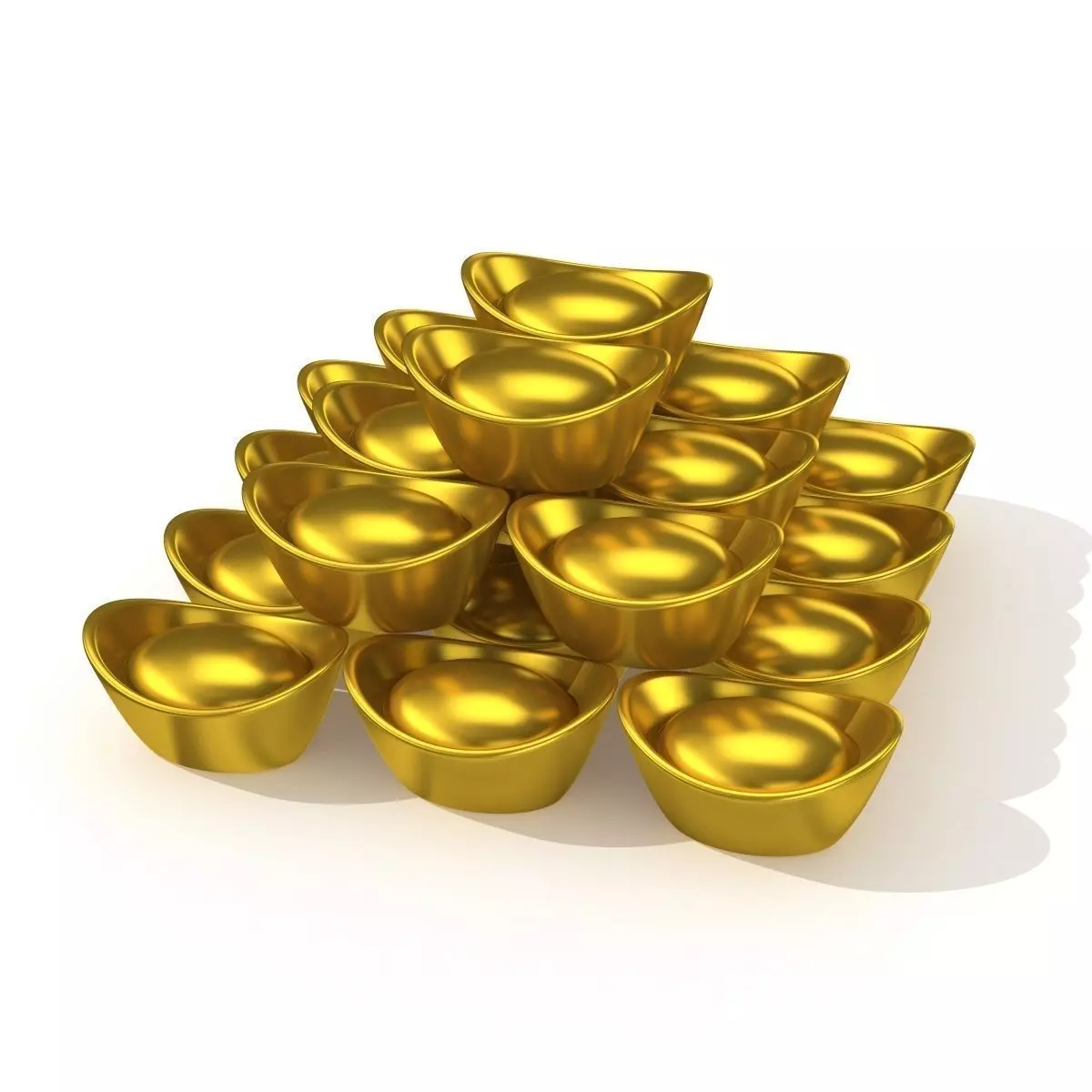Gold Bar 3D model_0