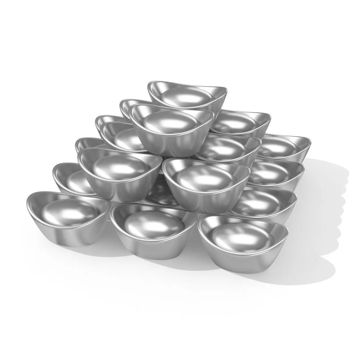 Silver Bar 3D model_0