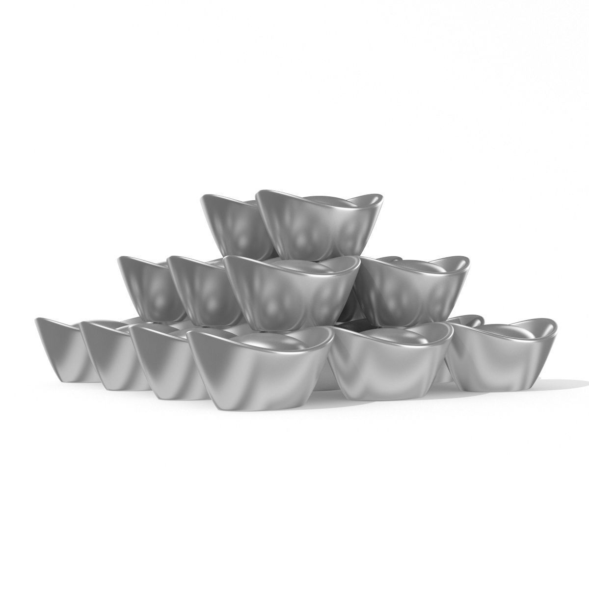 Silver Bar 3D model_3