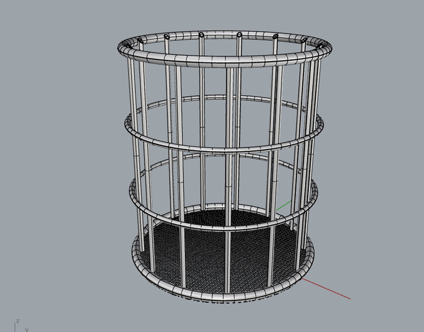 Grid Collection - Pencil Holder 3D model_9