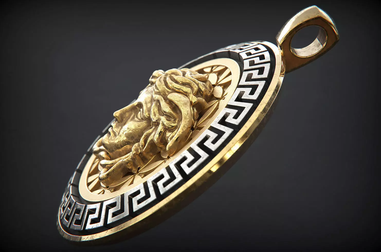 Medusa pendant M 3D print model_0