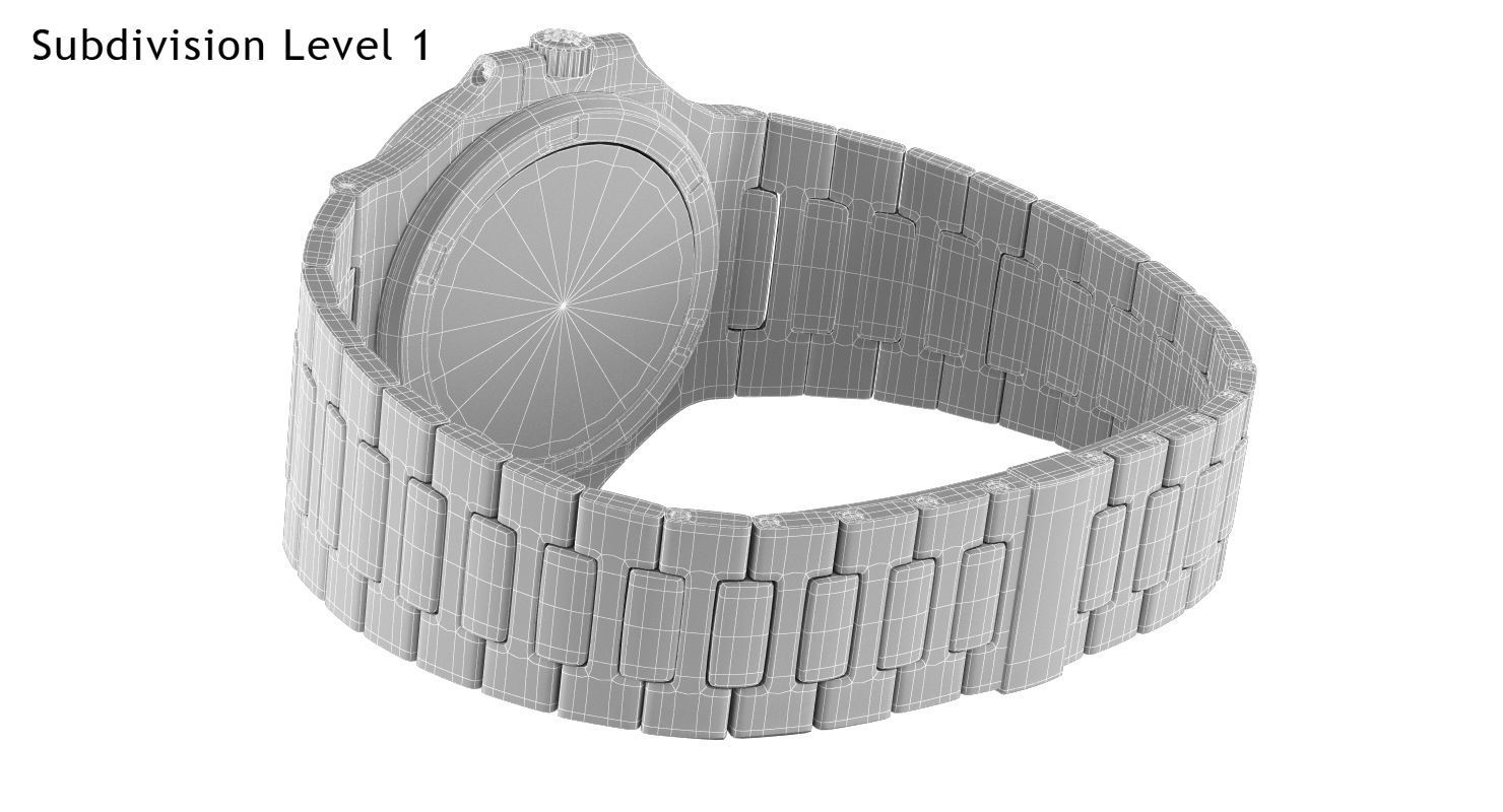 Patek Nautilus 3D model_8