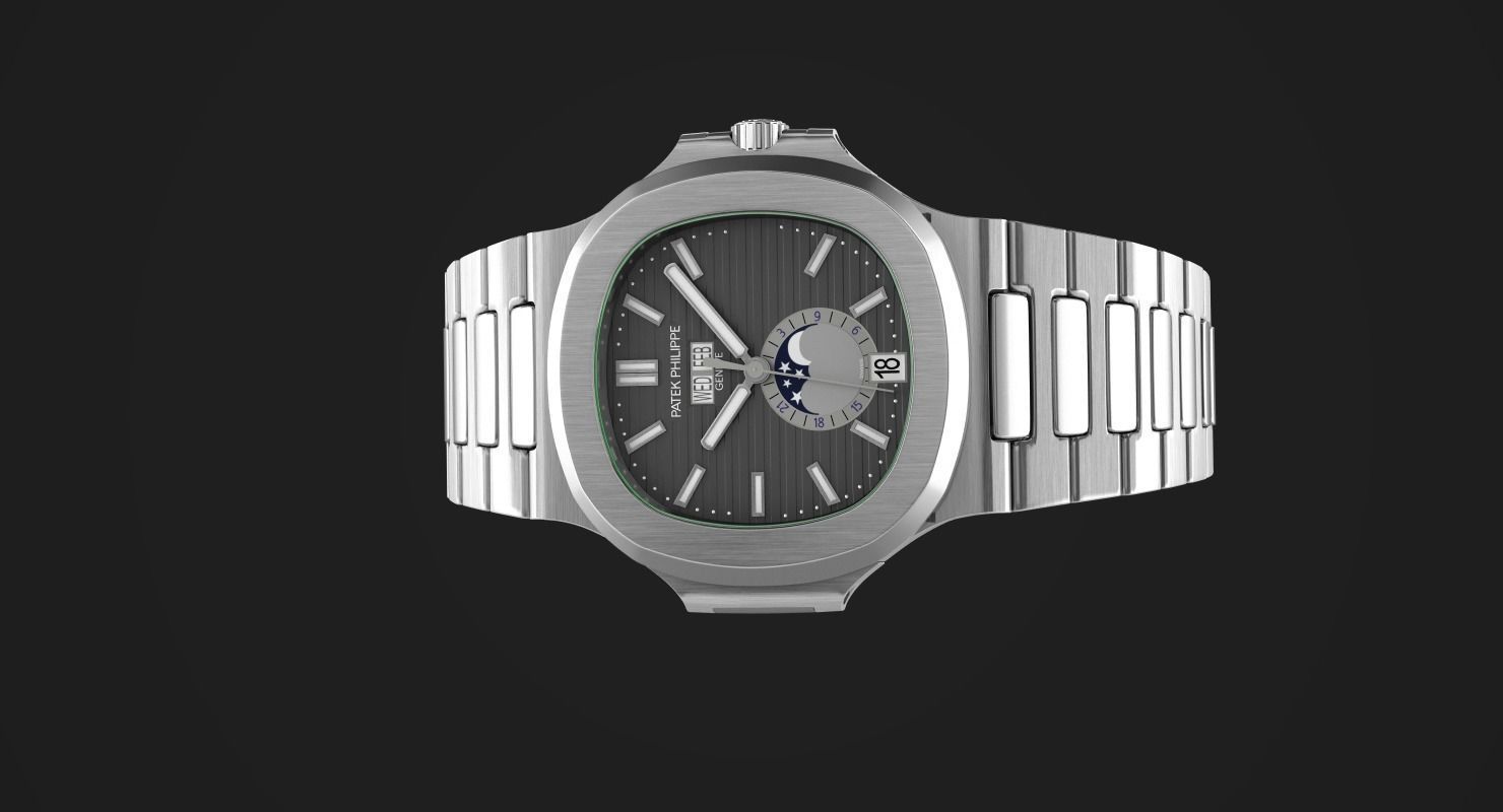 Patek Nautilus 3D model_4