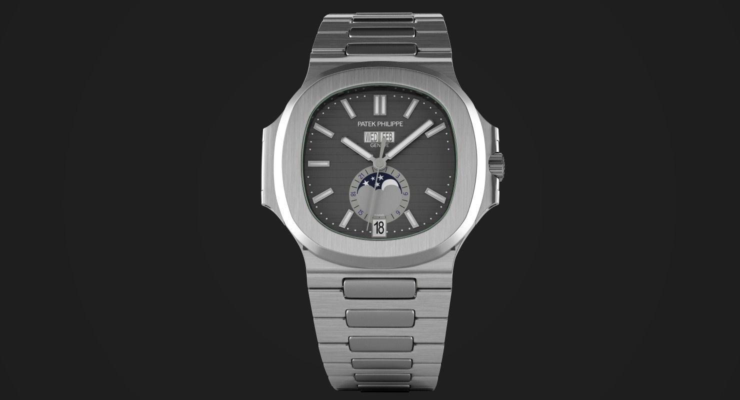 Patek Nautilus 3D model_2