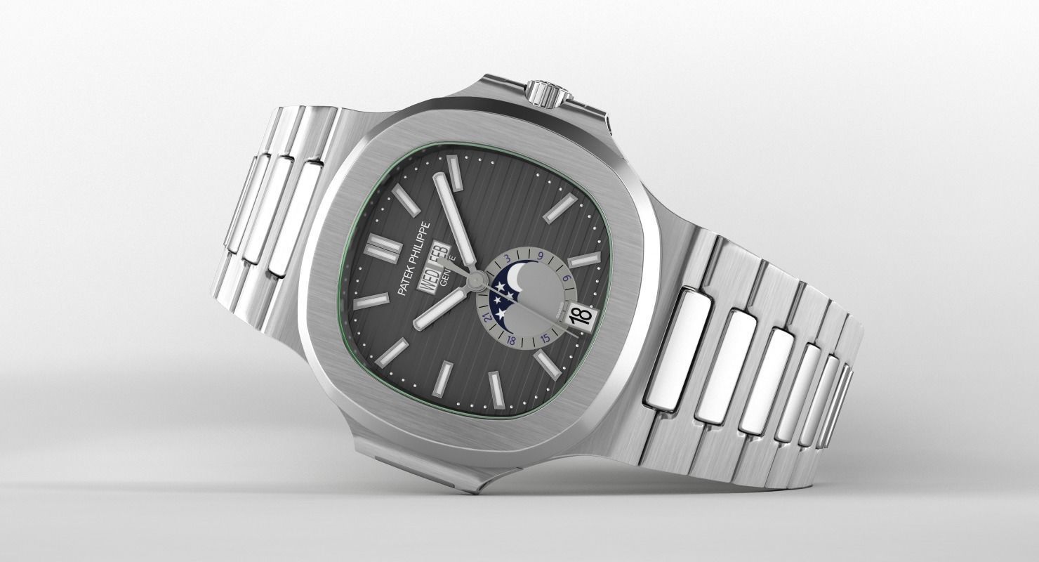 Patek Nautilus 3D model_5