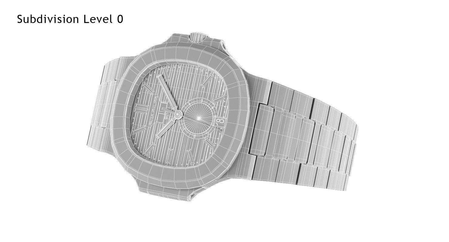 Patek Nautilus 3D model_11