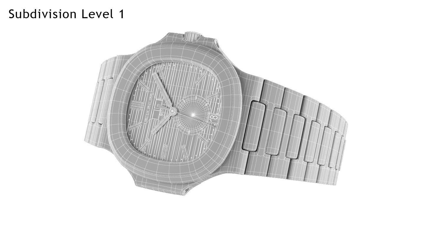 Patek Nautilus 3D model_10