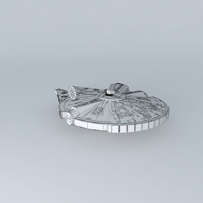Star Wars Millennium/Millenium  Falcon Free 3D model_4
