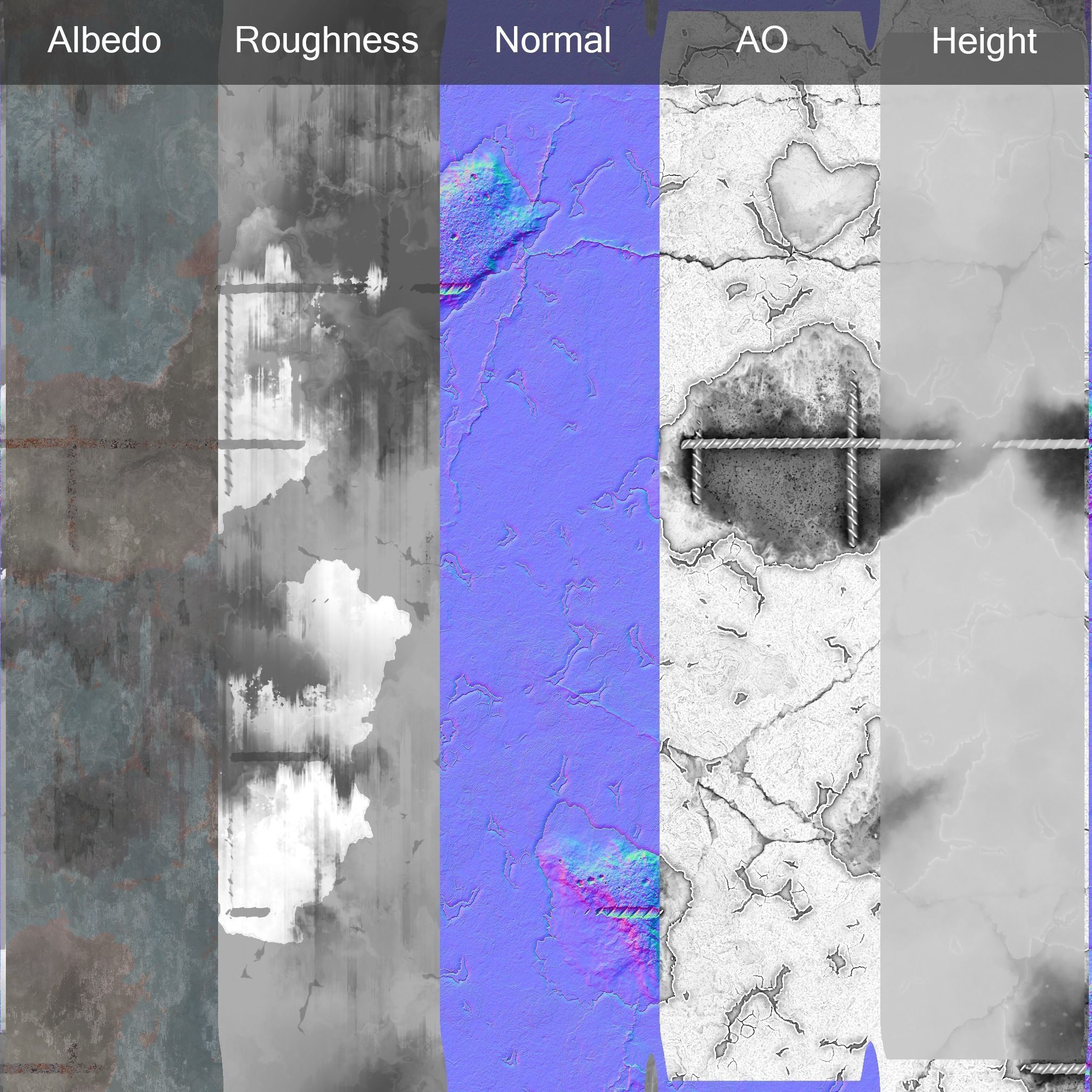Painted Concrete Material Texture_2