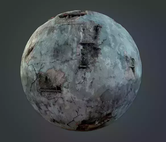 Painted Concrete Material