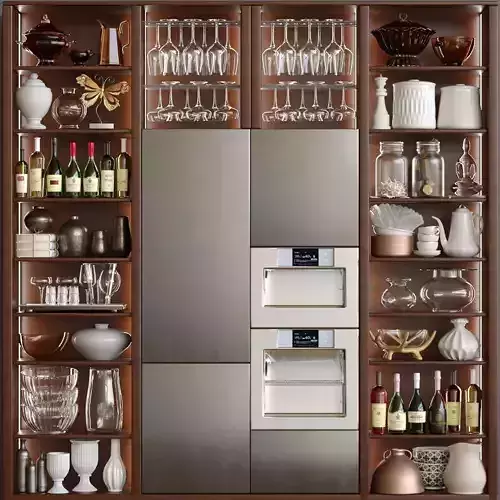 Kitchen cabinet with a trifle for the kitchen