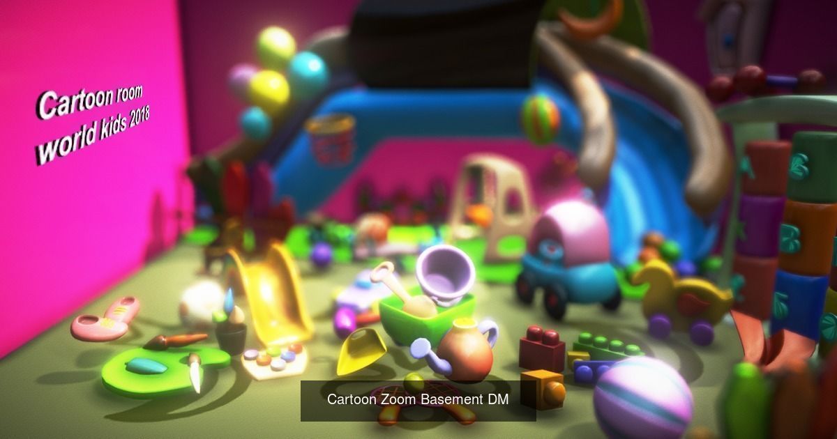 Cartoon Room Lowpolys  3D Model Collection_3