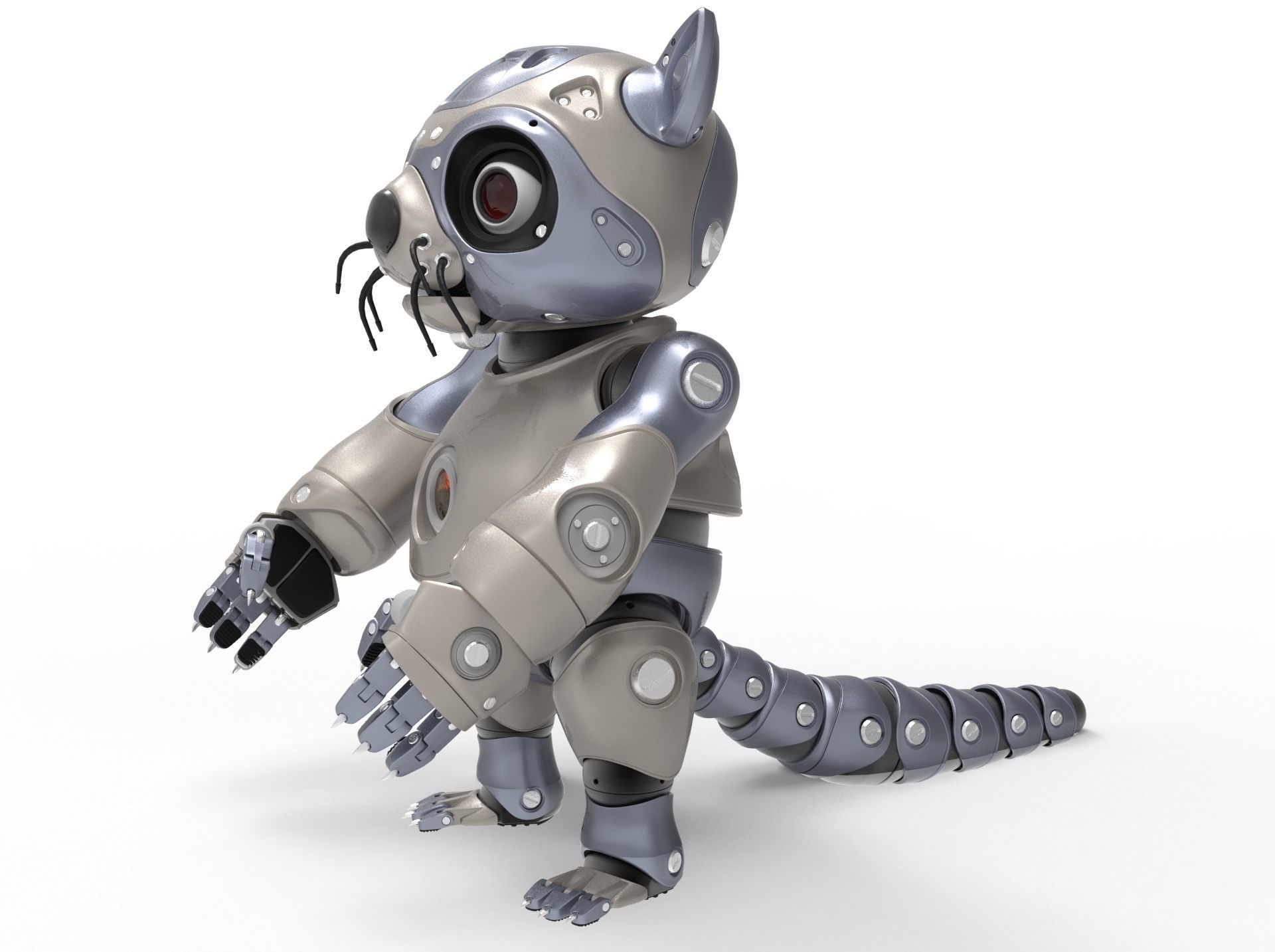 robot racoon 3D model_18