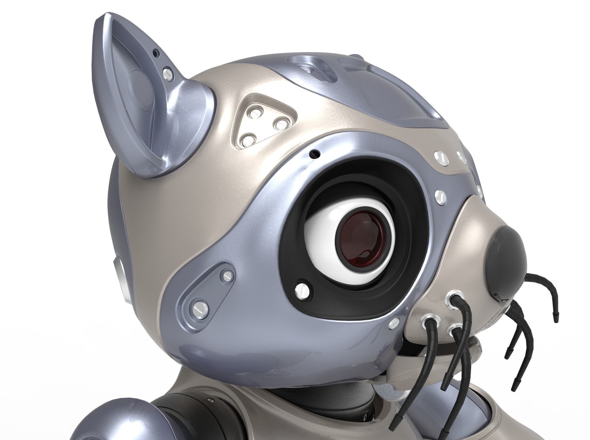 robot racoon 3D model_20