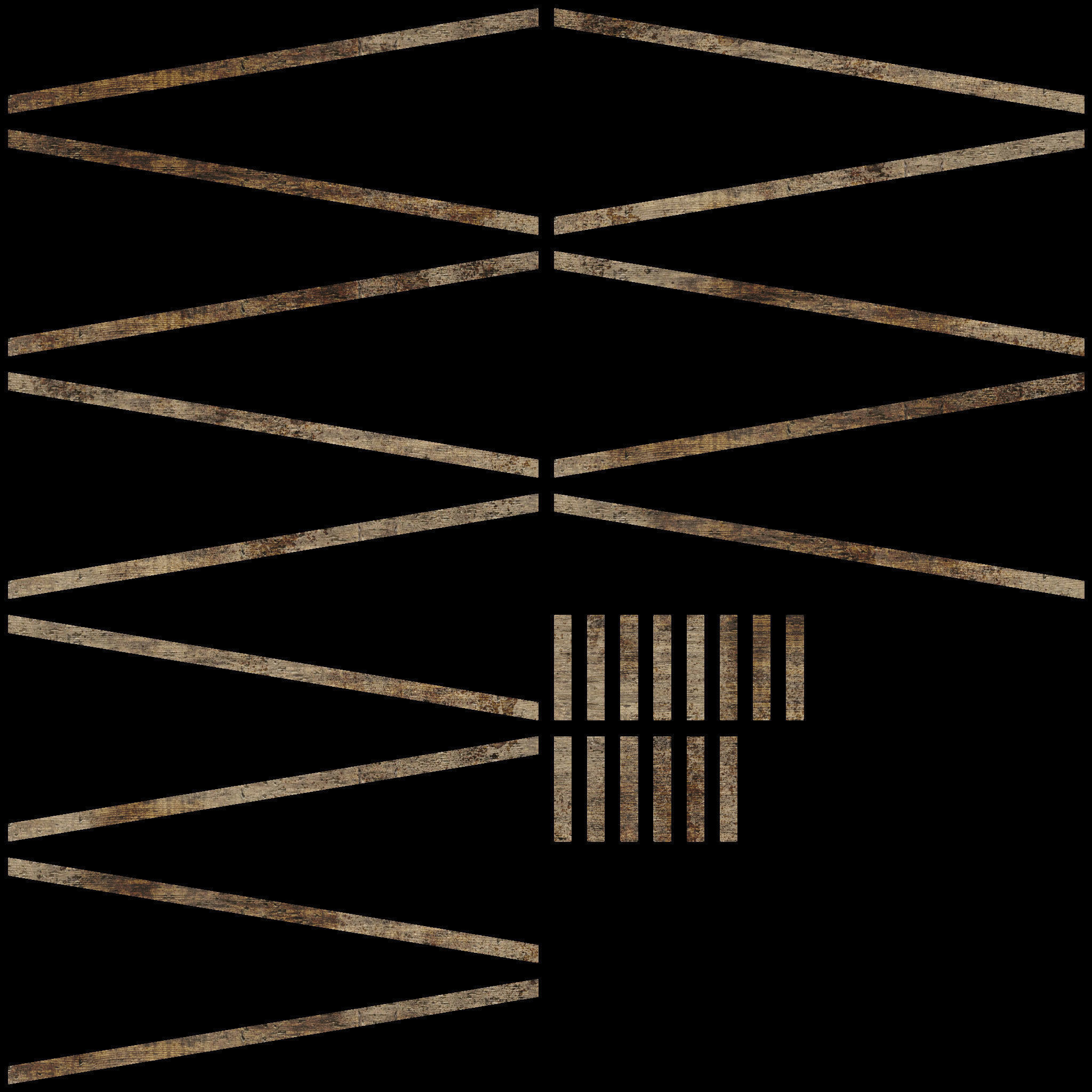 Old Barn Low-poly 3D model_29