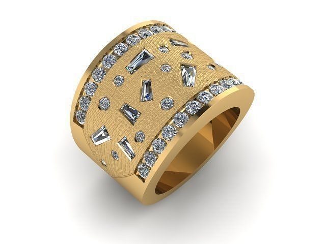 Bib ring different diamonds shape 3D print model