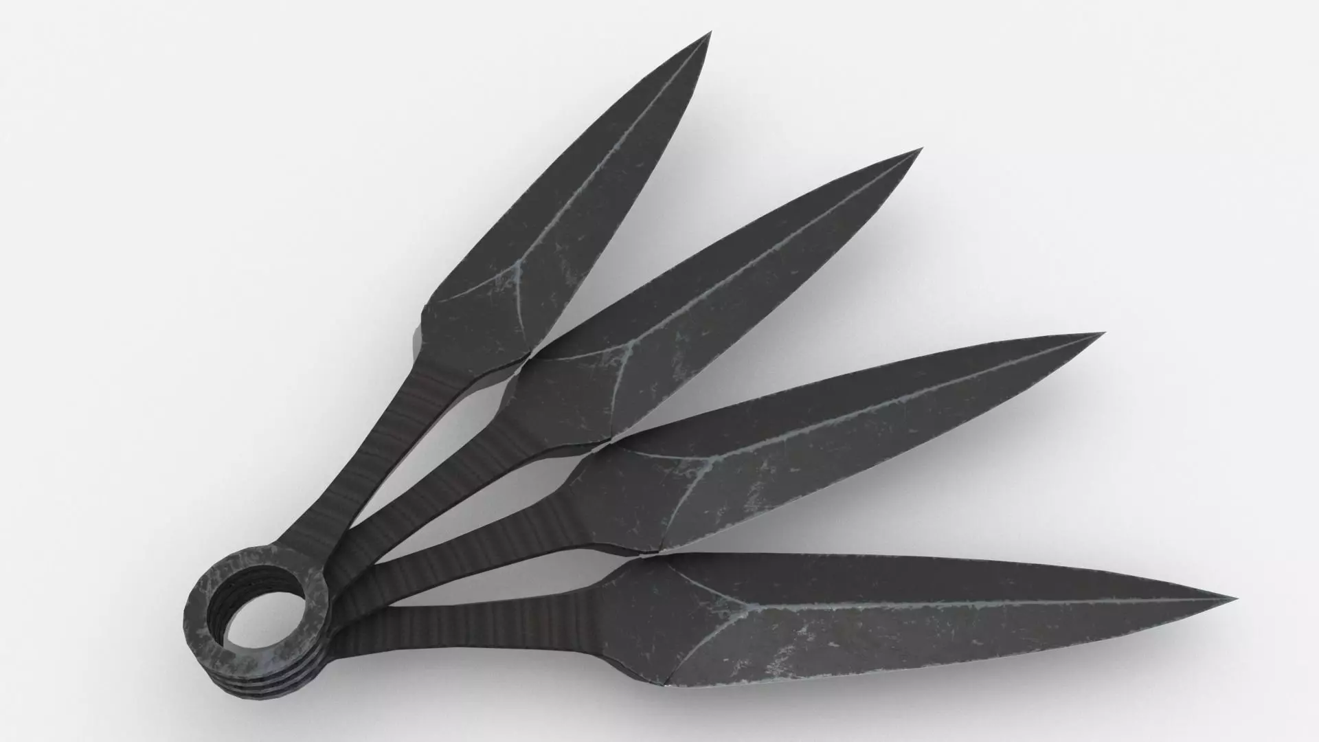 Survival Kit - Throwing Knife Low-poly 3D model_0