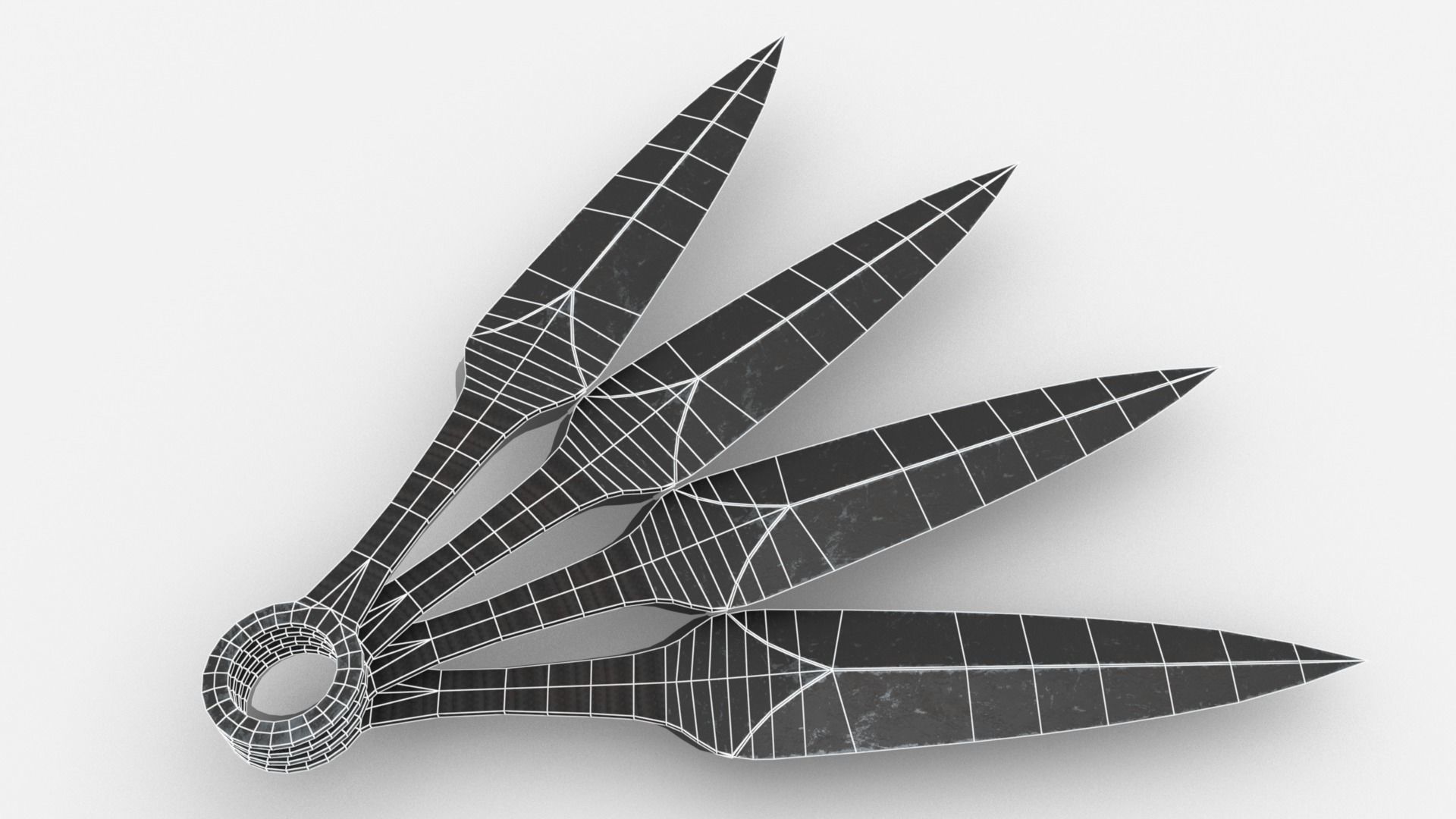 Survival Kit - Throwing Knife Low-poly 3D model_1