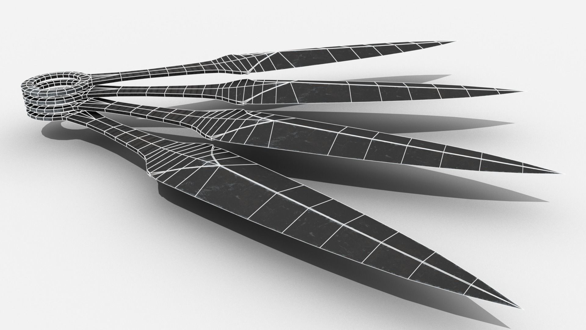 Survival Kit - Throwing Knife Low-poly 3D model_3