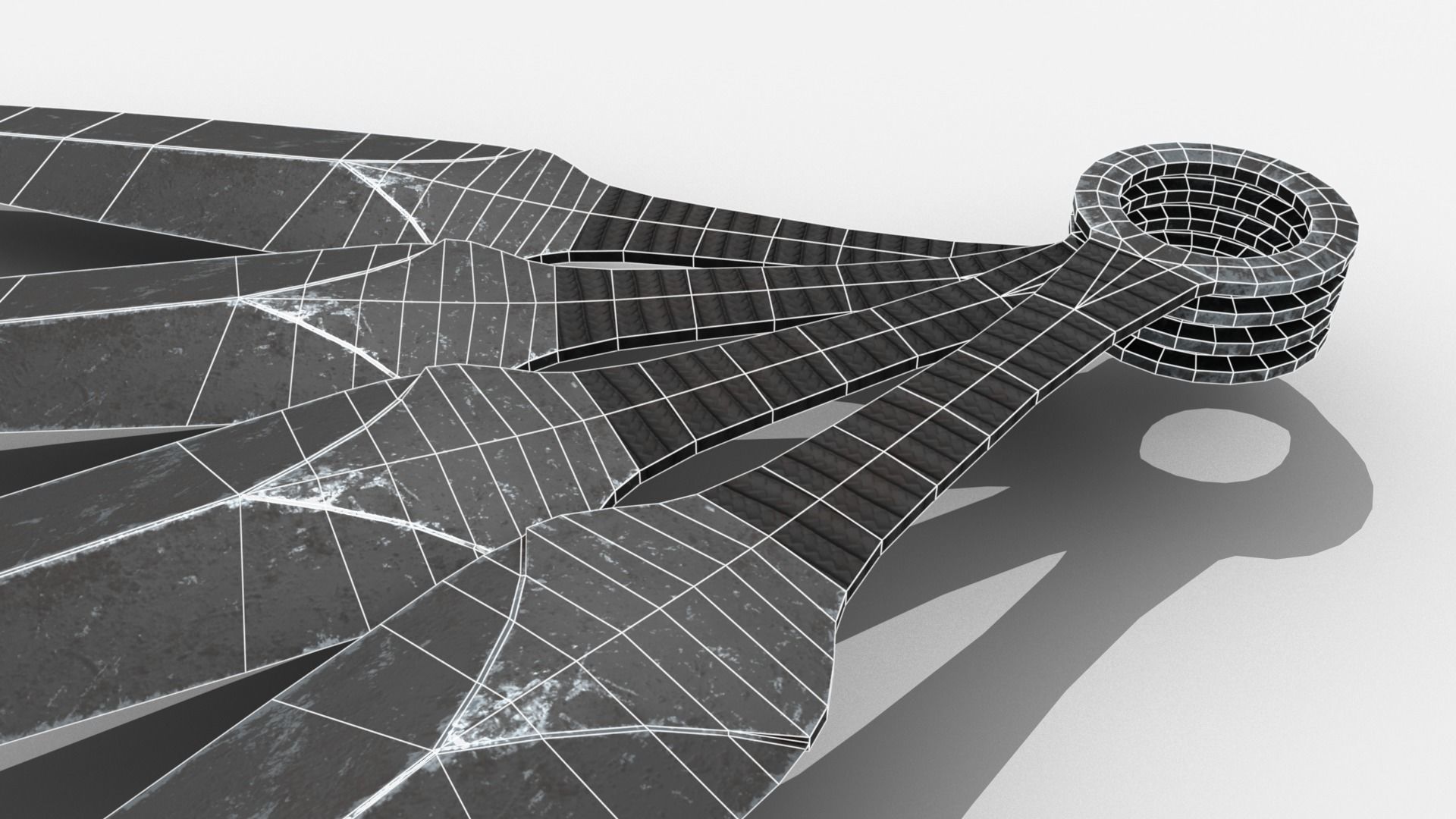 Survival Kit - Throwing Knife Low-poly 3D model_5