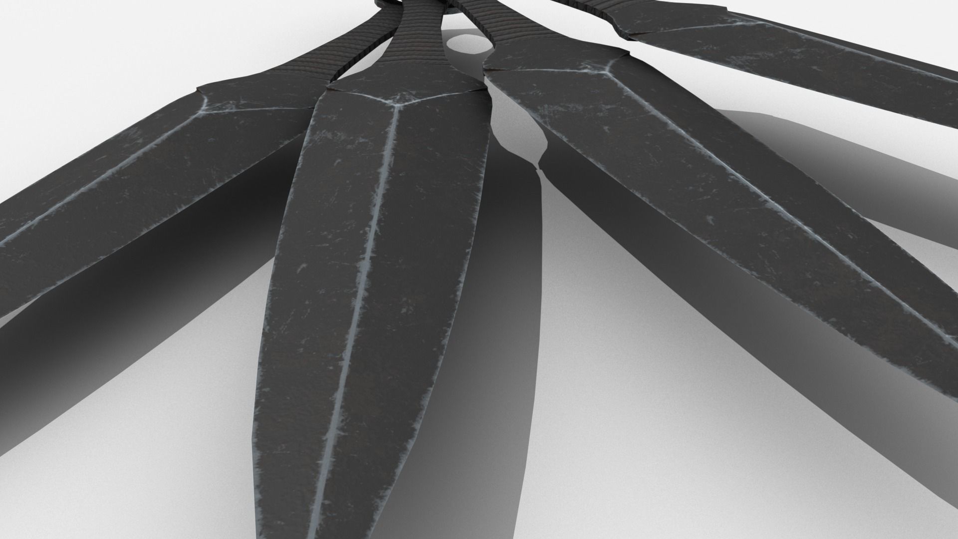 Survival Kit - Throwing Knife Low-poly 3D model_6