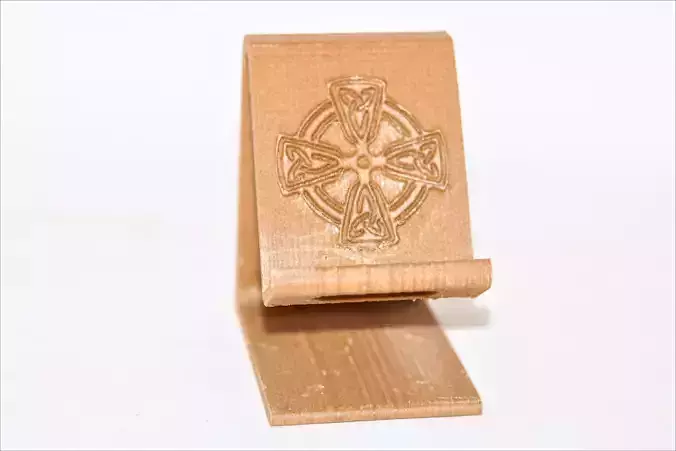 Celtic cross phone stand
