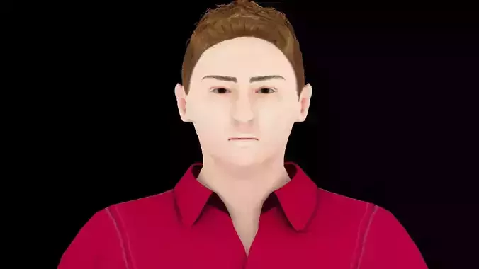 Model 6 man in jeans and shirt