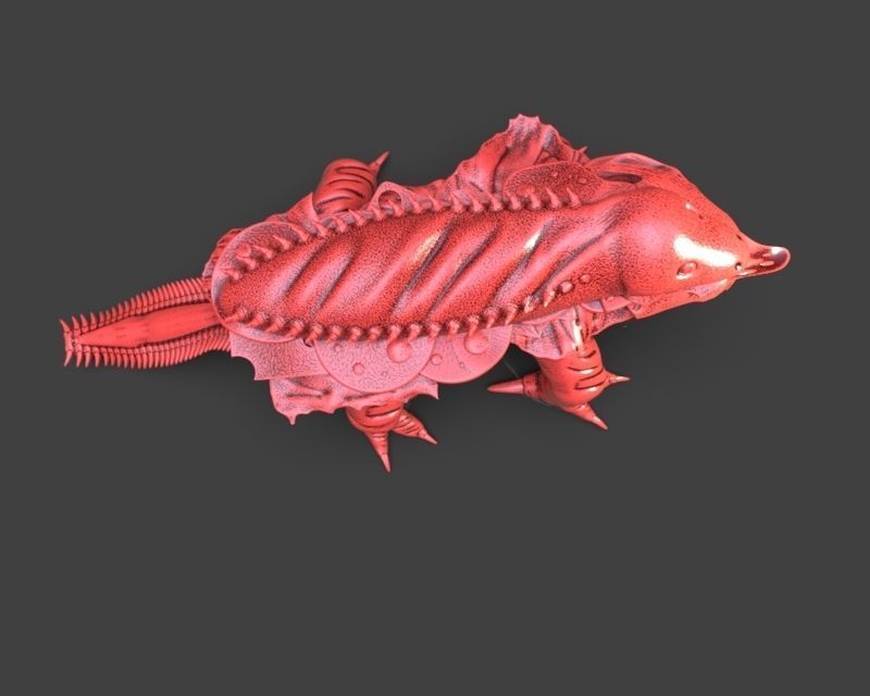 Baguesaur Sculpture 3D print model_7