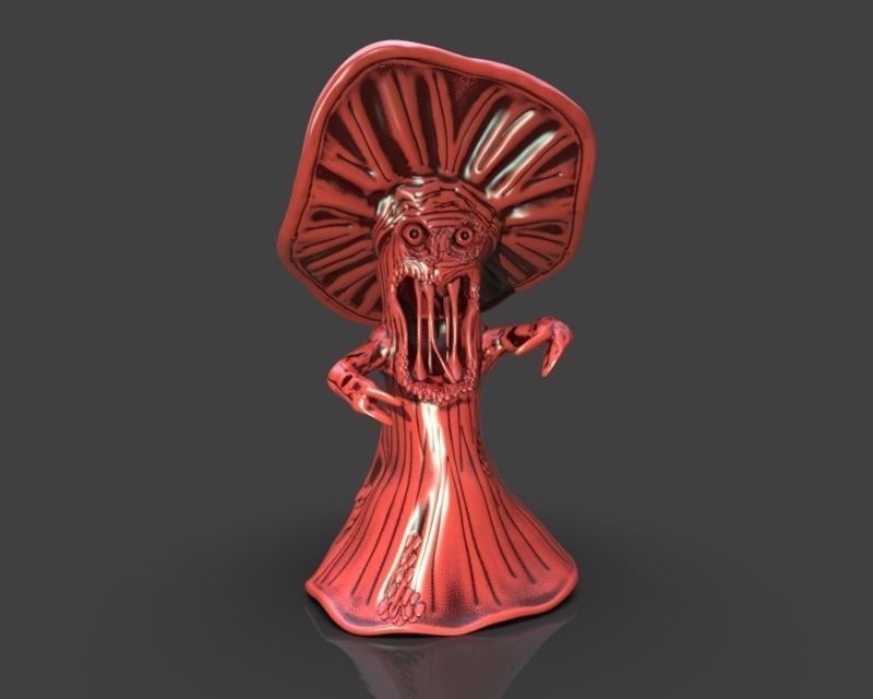 Evil Mushroom 3D print model_6