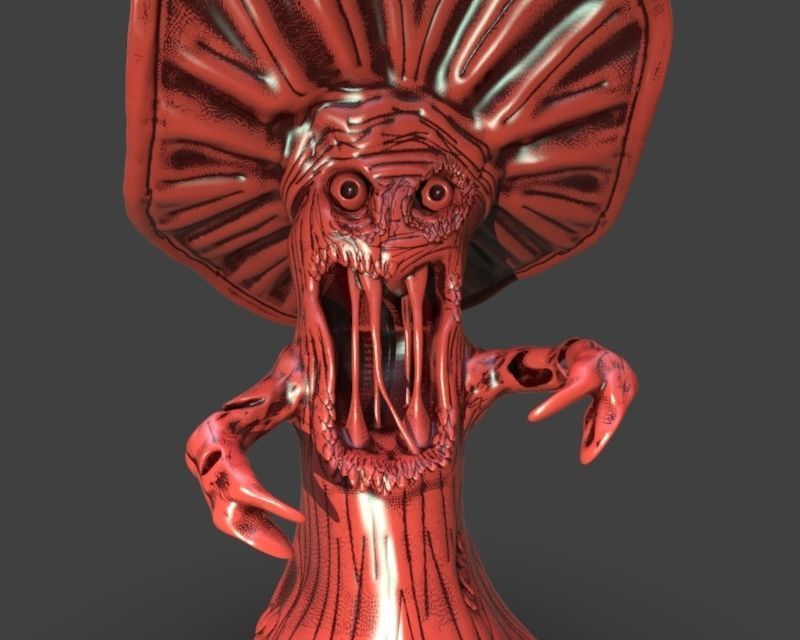 Evil Mushroom 3D print model_13